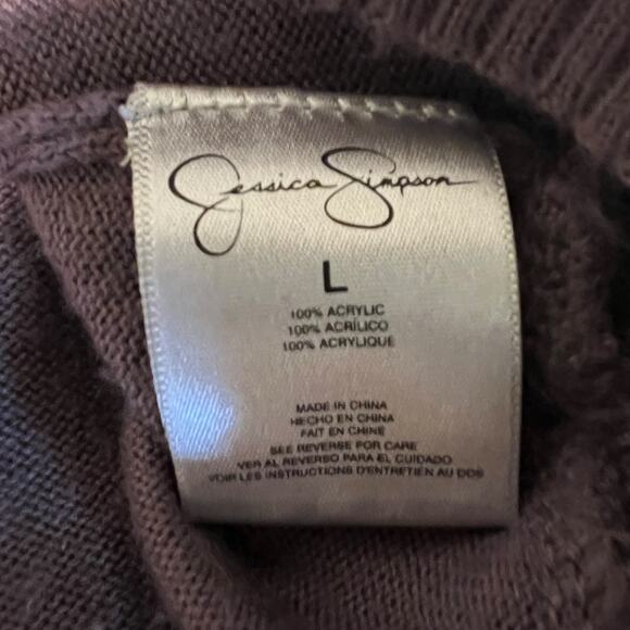 Jessica Simpson Womens Asymmetrical Sweater Purple Size Large - Picture 6 of 6